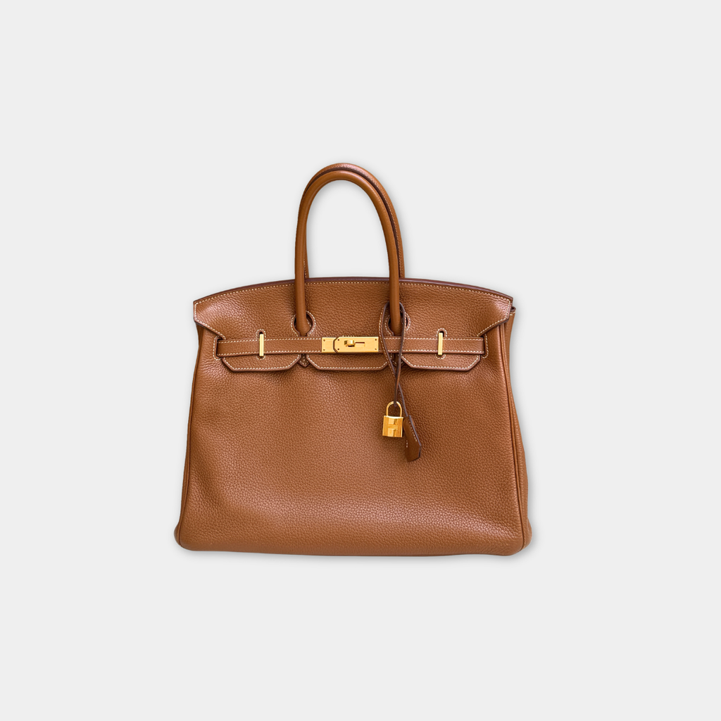 Hermes Birkin Togo Gold 35 (Stamp O Square) Kelly's Authentic Boutique