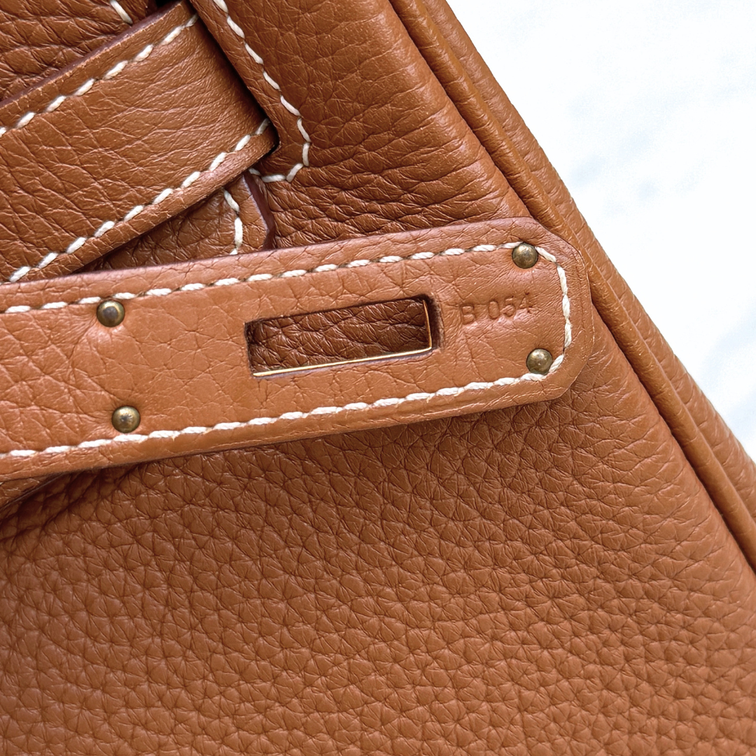 Hermes Birkin Togo Gold 35 (Stamp O Square) Kelly's Authentic Boutique