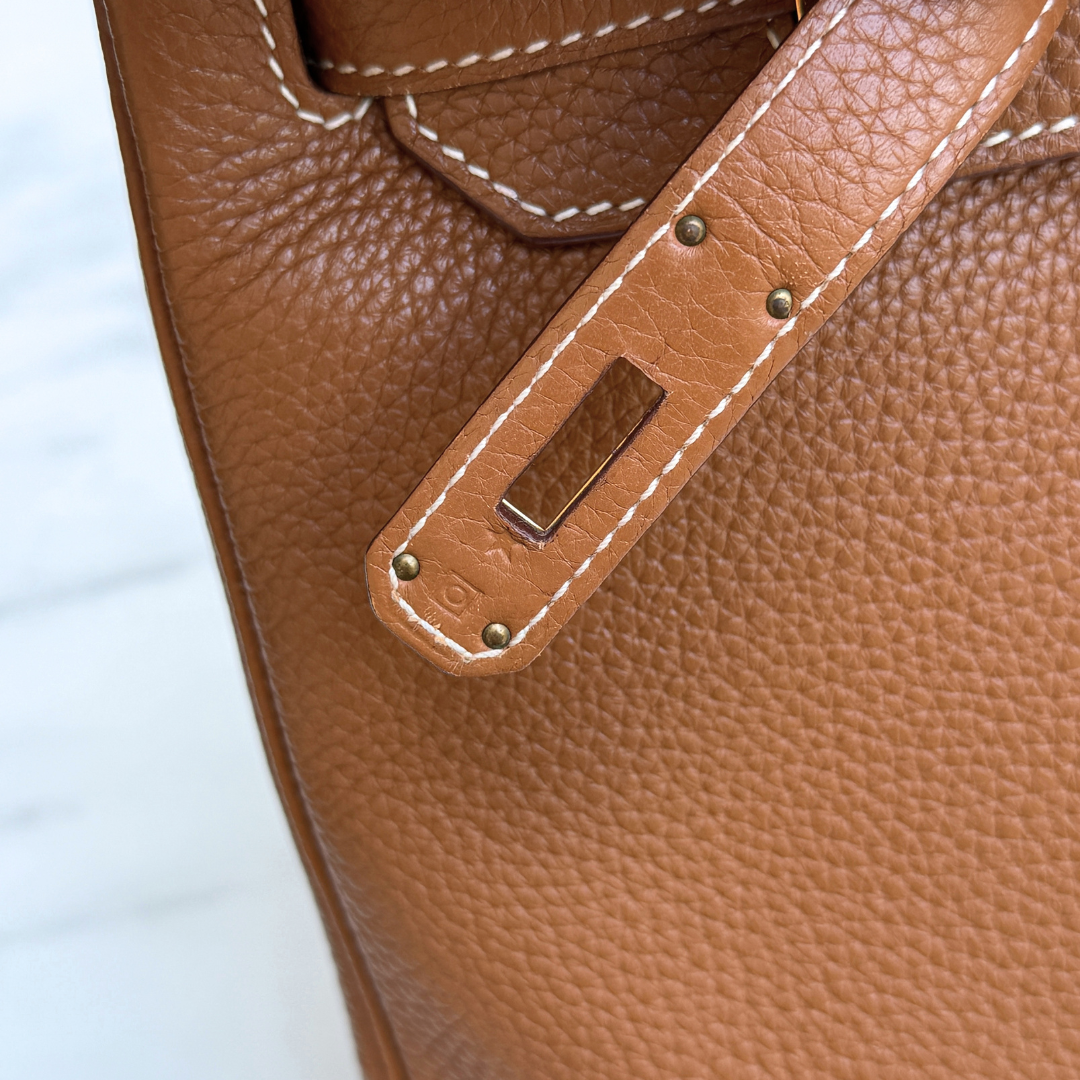 Hermes Birkin Togo Gold 35 (Stamp O Square) Kelly's Authentic Boutique