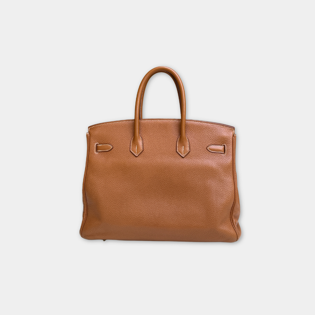 Hermes Birkin Togo Gold 35 (Stamp O Square) Kelly's Authentic Boutique