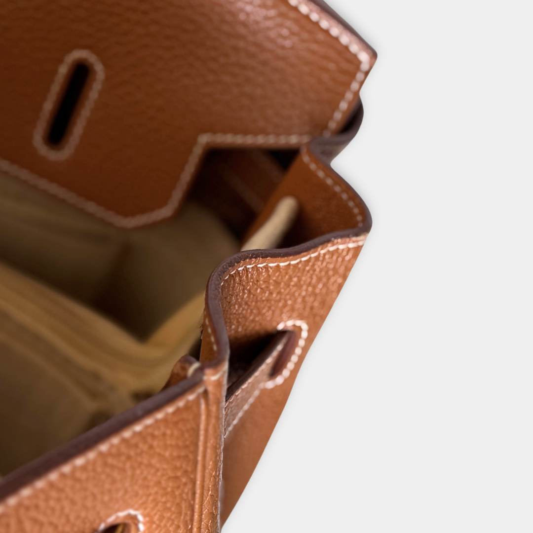 Hermes Birkin Togo Gold 35 (Stamp O Square) Kelly's Authentic Boutique