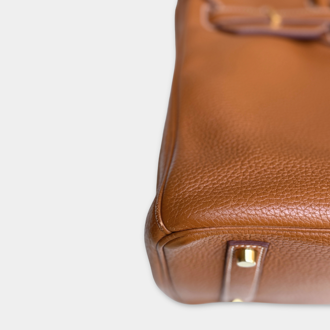 Hermes Birkin Togo Gold 35 (Stamp O Square) Kelly's Authentic Boutique