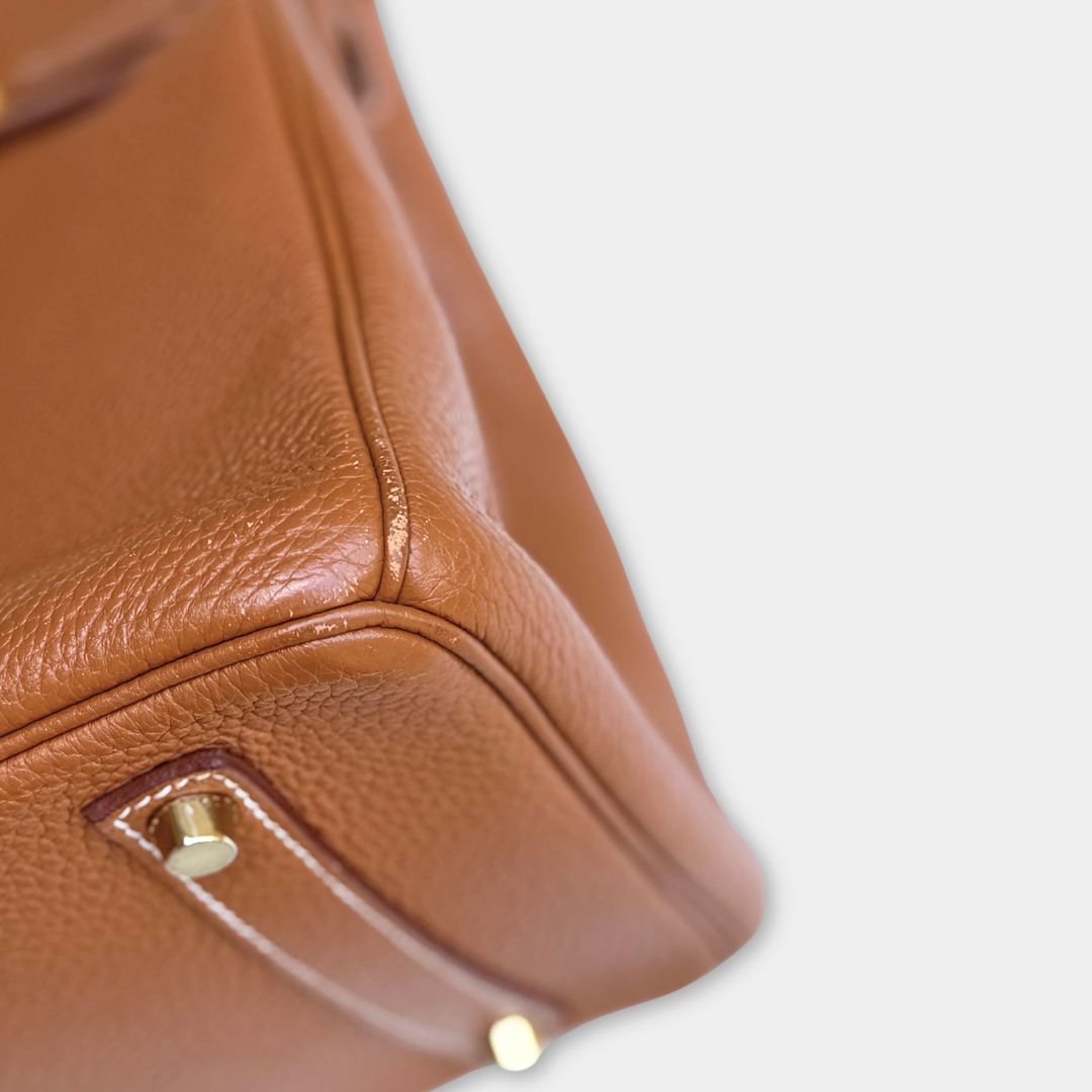 Hermes Birkin Togo Gold 35 (Stamp O Square) Kelly's Authentic Boutique