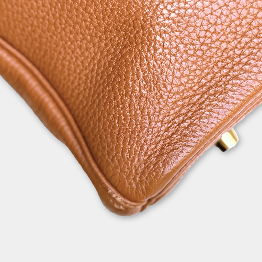 Hermes Birkin Togo Gold 35 (Stamp O Square) Kelly's Authentic Boutique