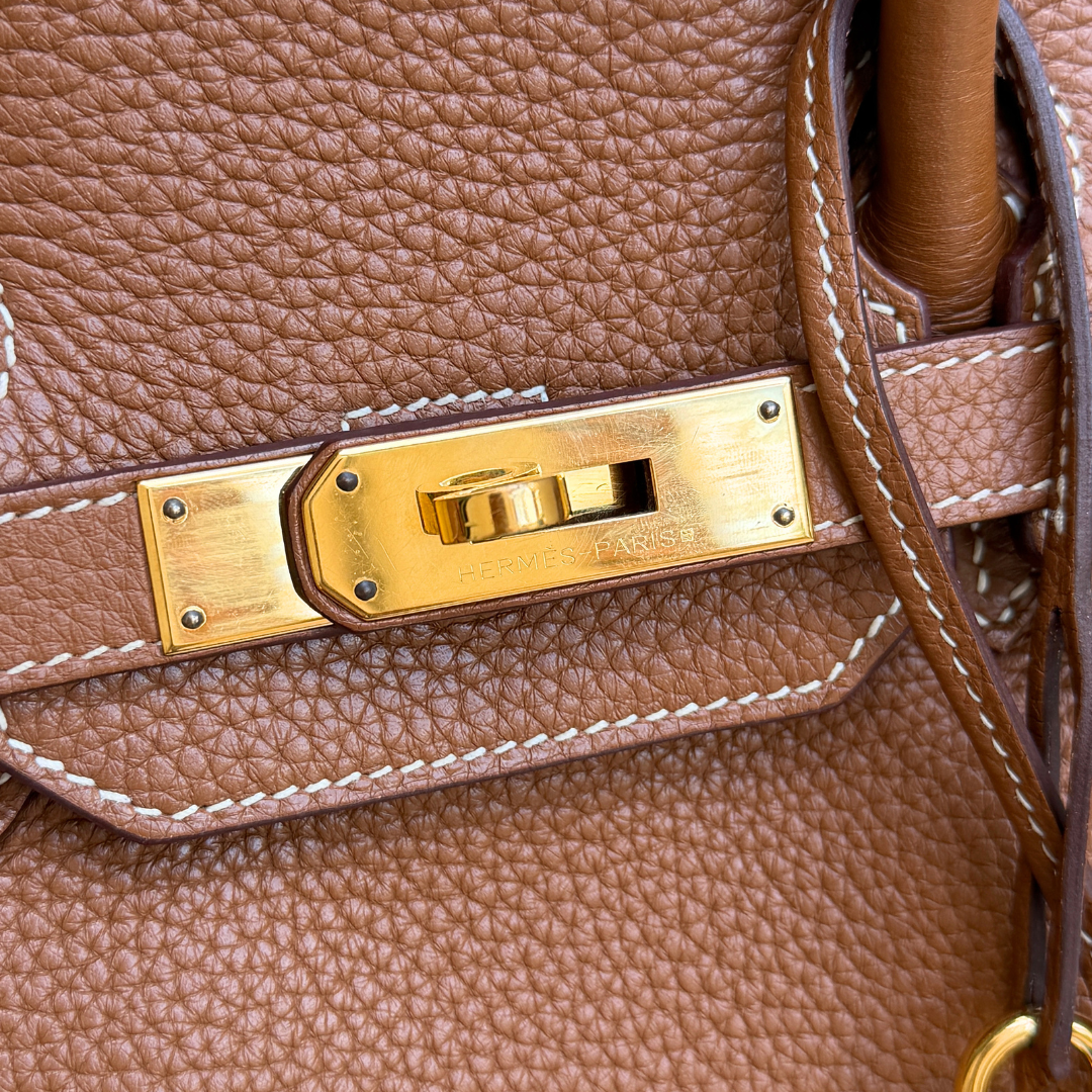 Hermes Birkin Togo Gold 35 (Stamp O Square) Kelly's Authentic Boutique