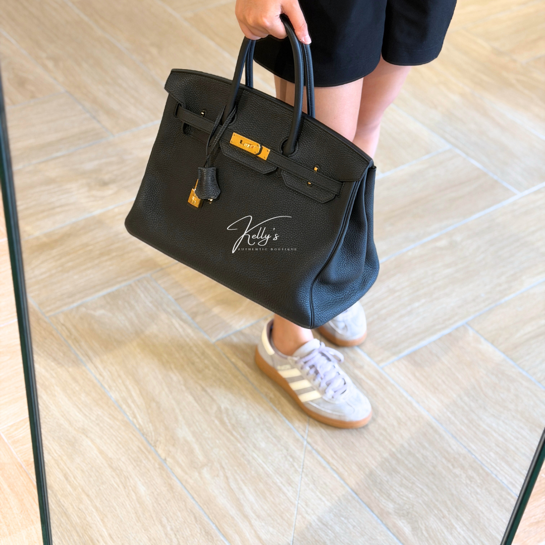 Hermes Togo Birkin Noir 35 Kelly's Authentic Boutique
