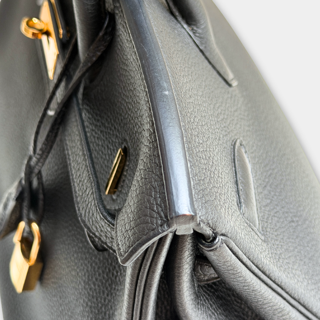 Hermes Togo Birkin Noir 35 Kelly's Authentic Boutique