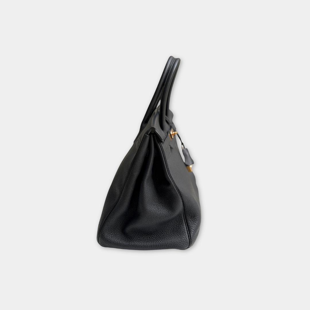 Hermes Togo Birkin Noir 35 Kelly's Authentic Boutique