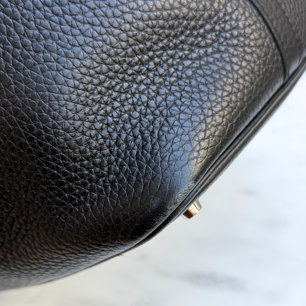 Hermes Black Clemence Picotin 22 (Stamp Z) Kelly's Authentic Boutique