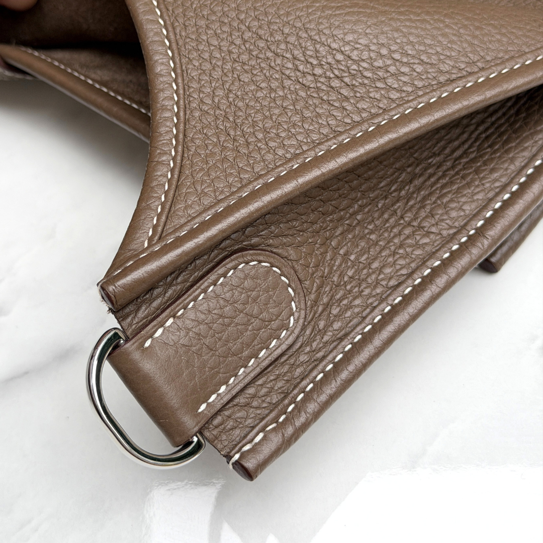 Hermes Clemence Evelyn 29 Etoupe Bag (Stamp Z) Kelly's Authentic Boutique