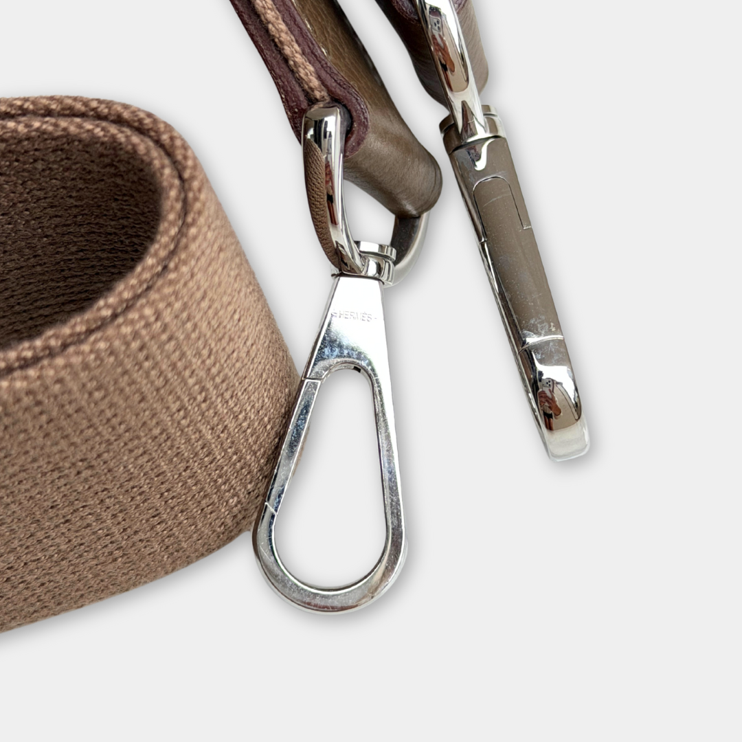 Hermes Clemence Evelyn 29 Etoupe Bag (Stamp Z) Kelly's Authentic Boutique