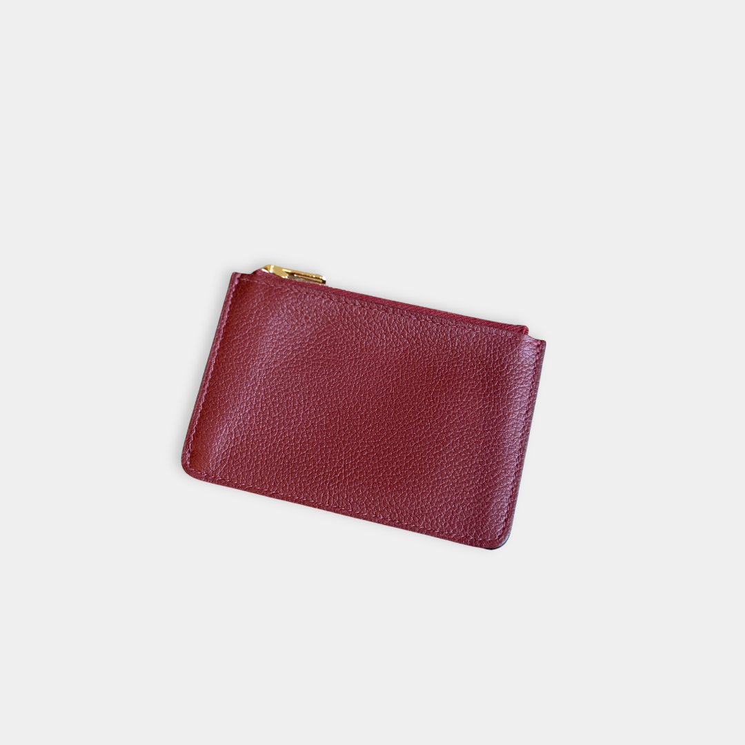Hermes Constance Slim Wallet Rouge H (Stamp W) Kelly's Authentic Boutique