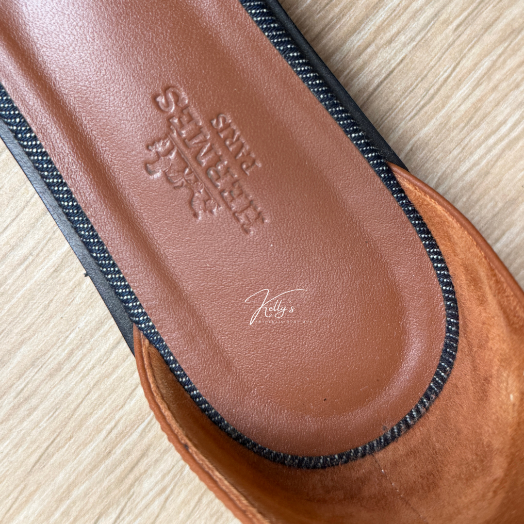 Hermes Denim Santorini Sandals Kelly's Authentic Boutique