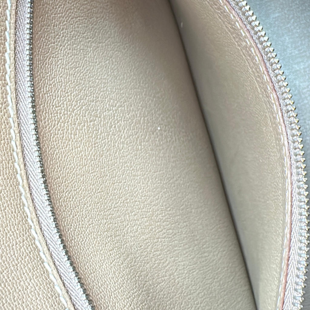 Hermes Etoupe Taurillon Clemence Birkin 35 Kelly's Authentic Boutique