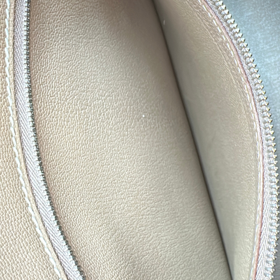 Hermes Etoupe Taurillon Clemence Birkin 35 Kelly's Authentic Boutique