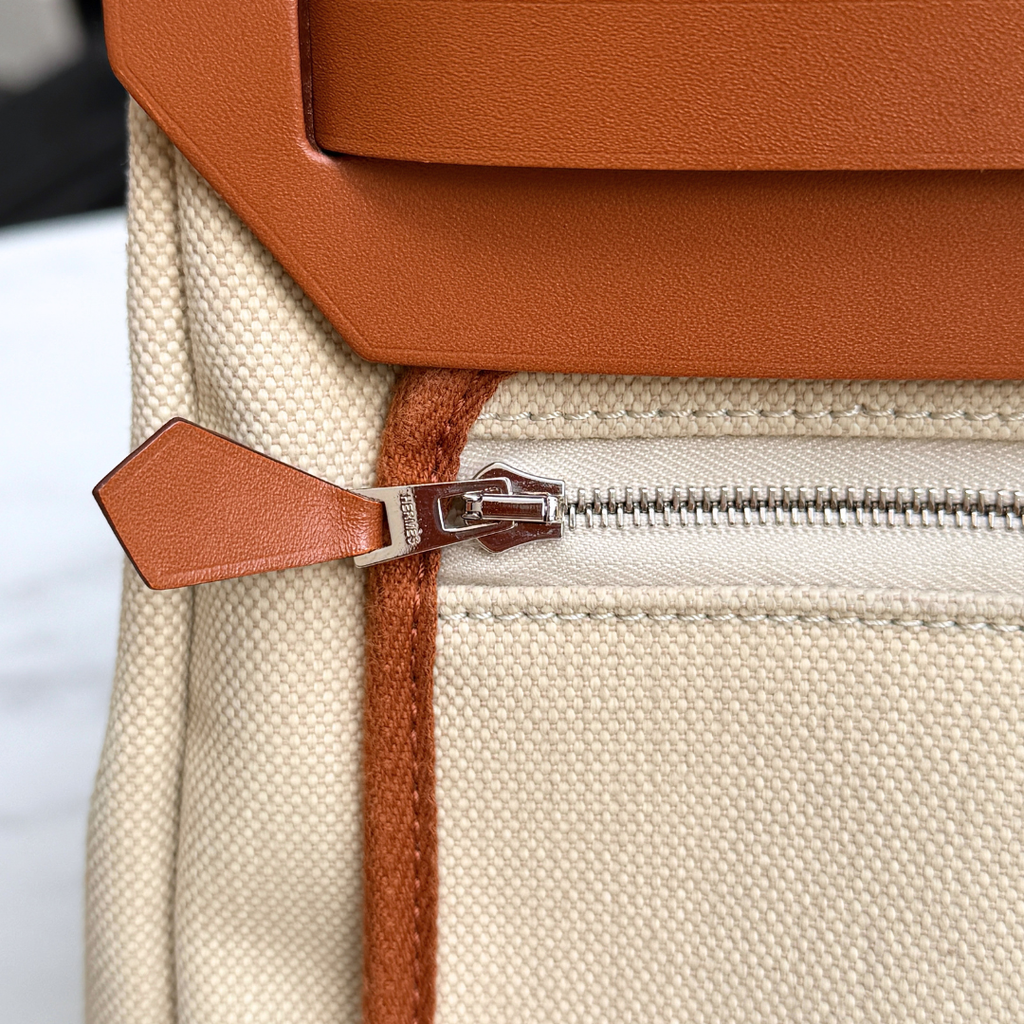 Hermes Herbag 31 Fauve Beton (Stamp U) Kelly's Authentic Boutique