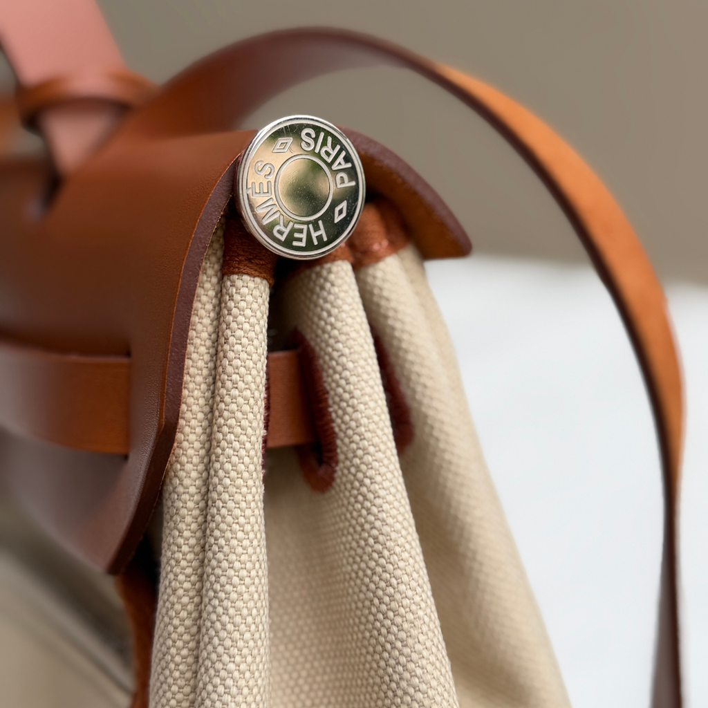 Hermes Herbag 31 Fauve Beton (Stamp U) Kelly's Authentic Boutique