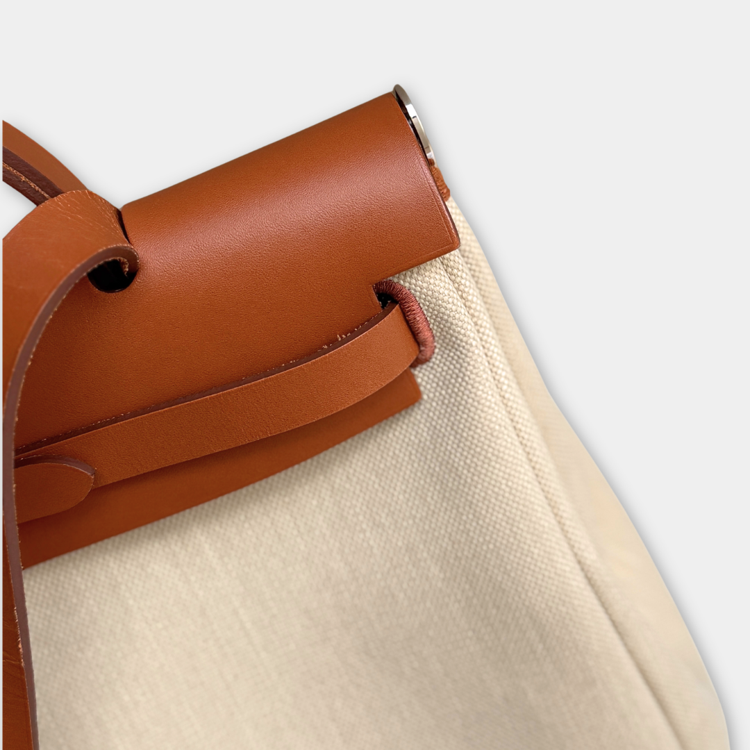 Hermes Herbag 31 Fauve Beton (Stamp U) Kelly's Authentic Boutique