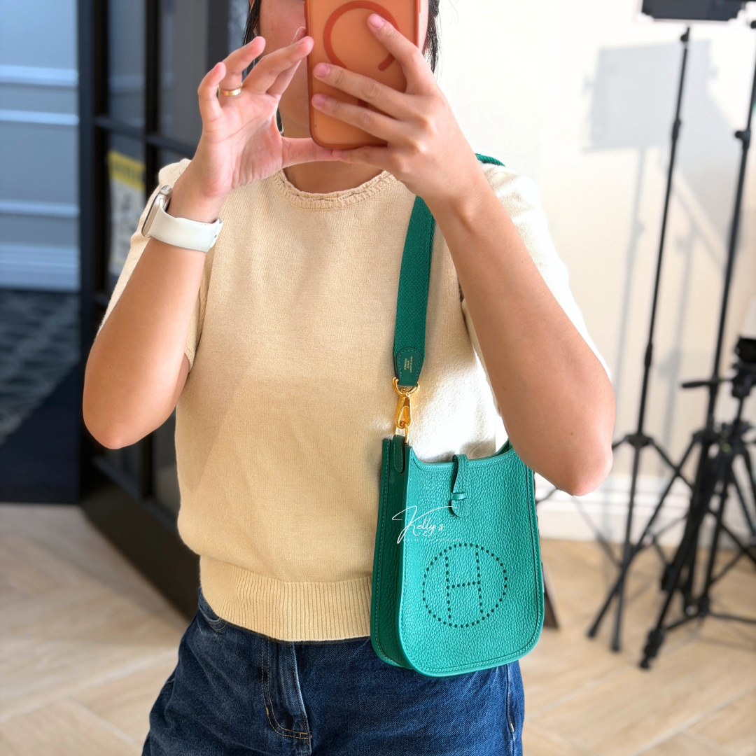 Hermes Mini Evelyn 16 Vertigo (Stamp W) Kelly's Authentic Boutique