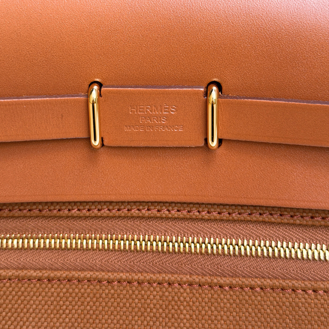 Hermes Mini Fauve Herbag (Stamp G) Kelly's Authentic Boutique