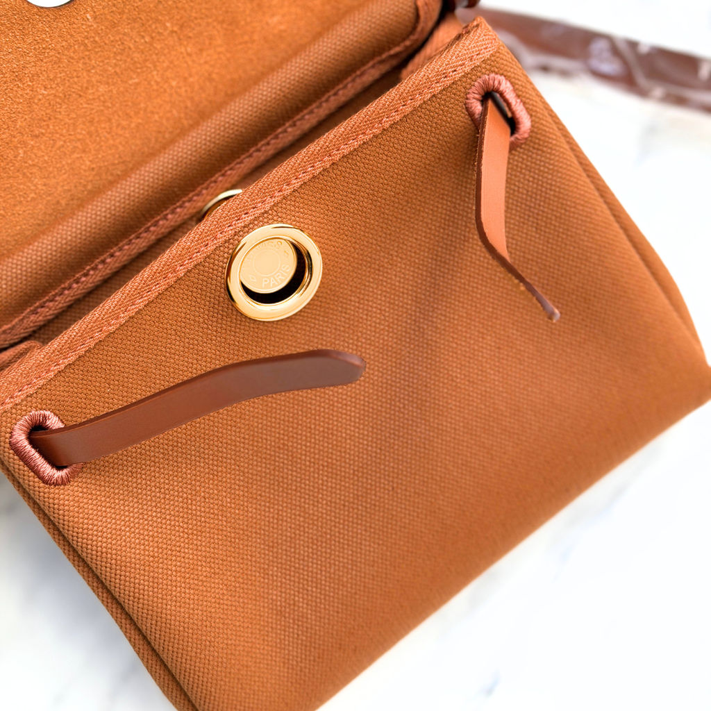 Hermes Mini Fauve Herbag (Stamp G) Kelly's Authentic Boutique