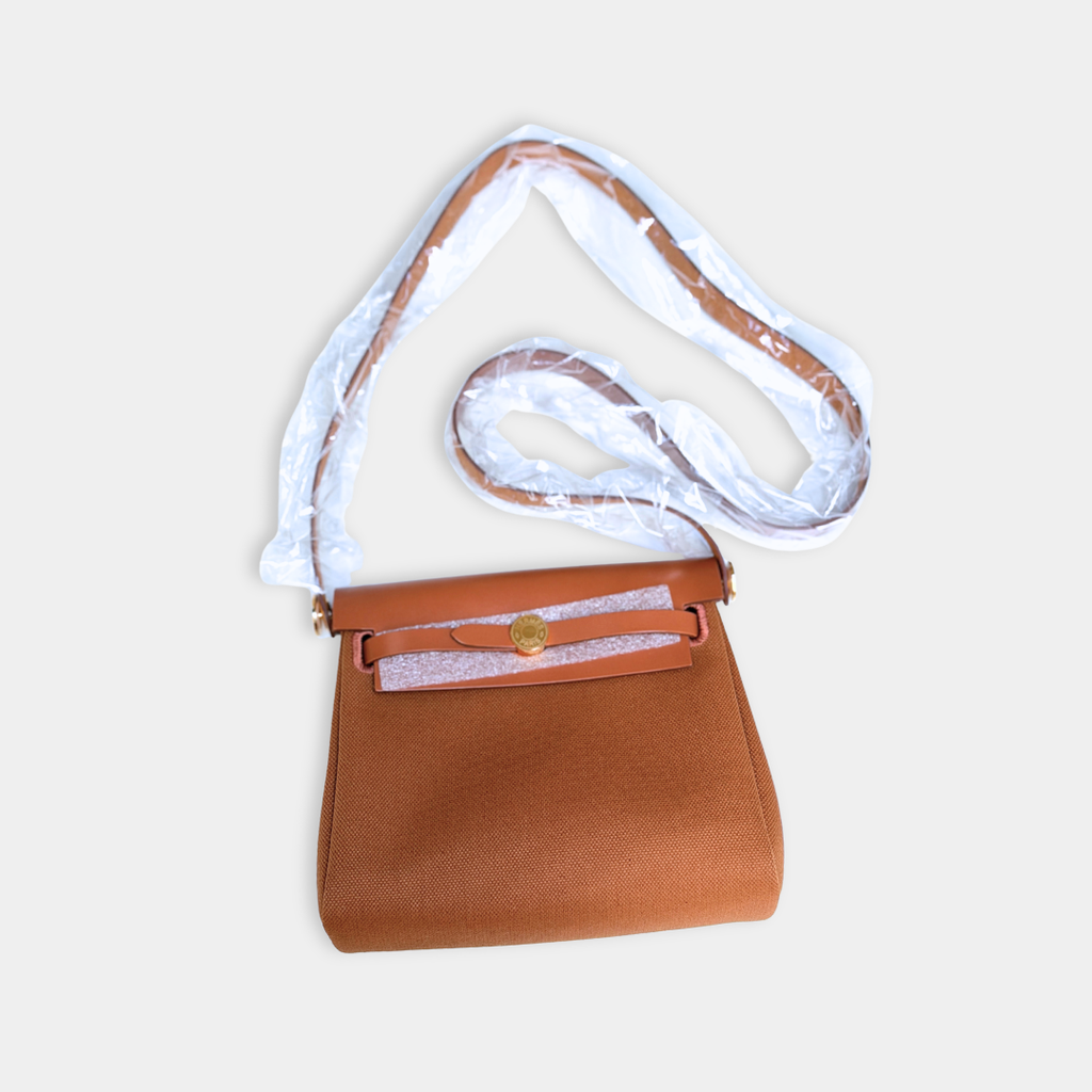 Hermes Mini Fauve Herbag (Stamp G) Kelly's Authentic Boutique