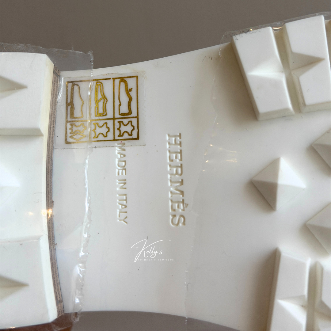 Hermes White Leather Ivy Moccasin Loafers (Unused) Kelly's Authentic Boutique