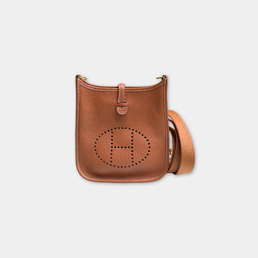 Hermès Gold Mini Evelyne 16 TPM (Stamp Z) Kelly's Authentic Boutique