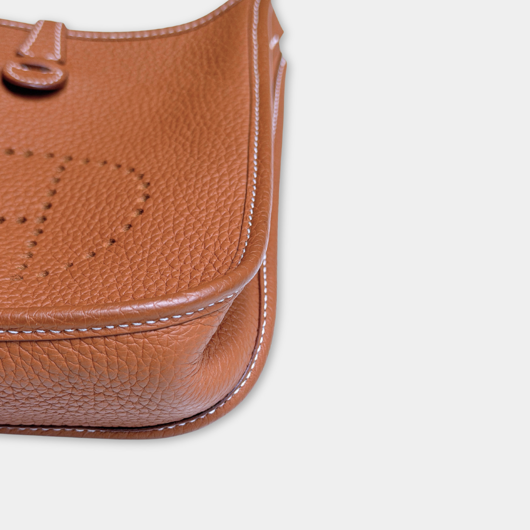 Hermès Gold Mini Evelyne 16 TPM (Stamp Z) Kelly's Authentic Boutique