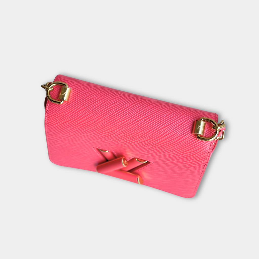 Louis Vuitton Microchipped Epi PM Pink Dragonfruit Twist Shoulder Bag Kelly's Authentic Boutique