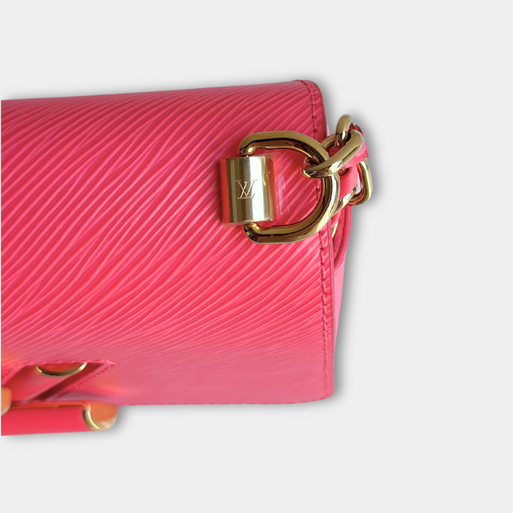 Louis Vuitton Microchipped Epi PM Pink Dragonfruit Twist Shoulder Bag Kelly's Authentic Boutique