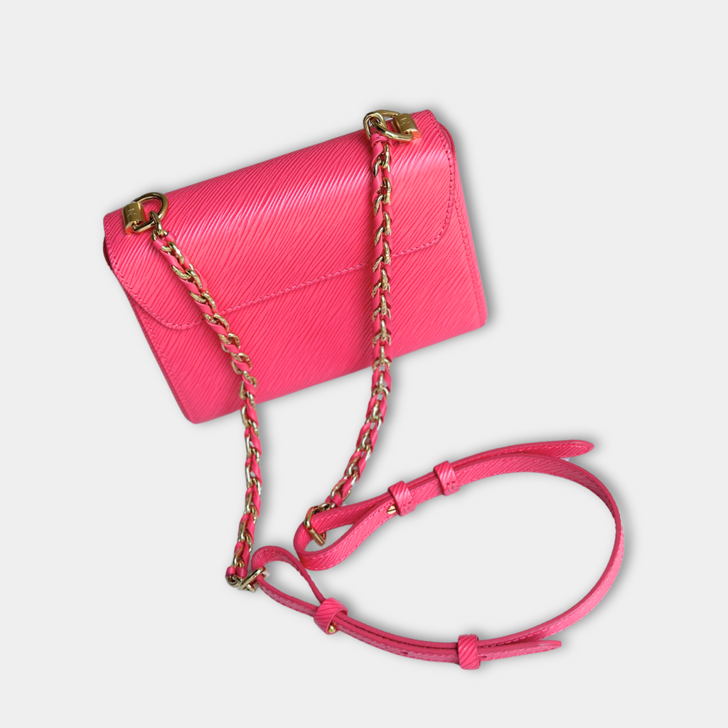 Louis Vuitton Microchipped Epi PM Pink Dragonfruit Twist Shoulder Bag Kelly's Authentic Boutique