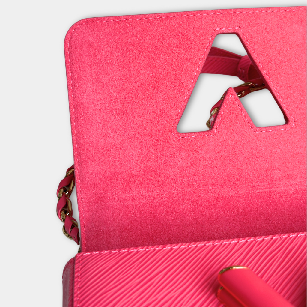 Louis Vuitton Microchipped Epi PM Pink Dragonfruit Twist Shoulder Bag Kelly's Authentic Boutique