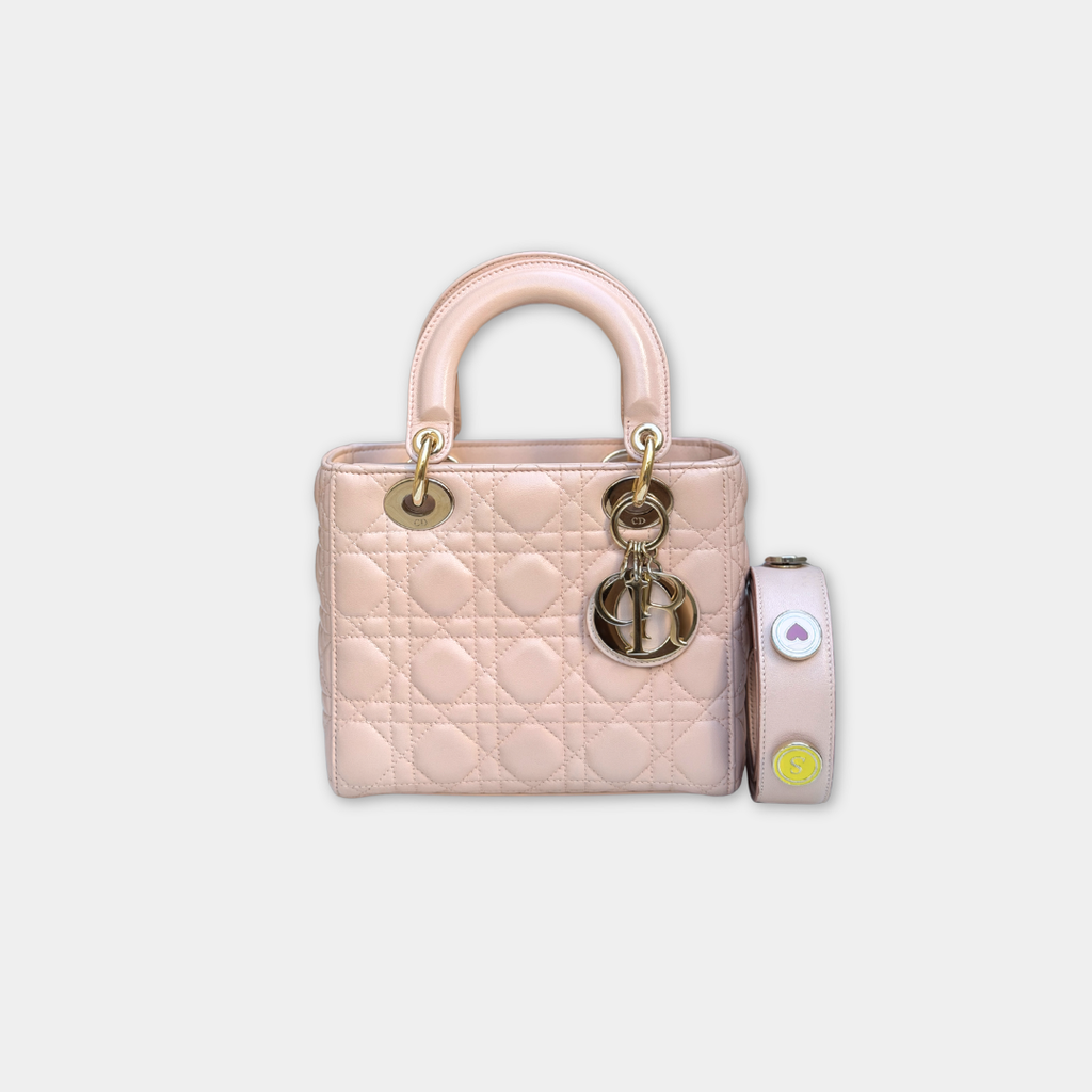 Small Blush Pink My ABCDior Lady Dior Kelly's Authentic Boutique