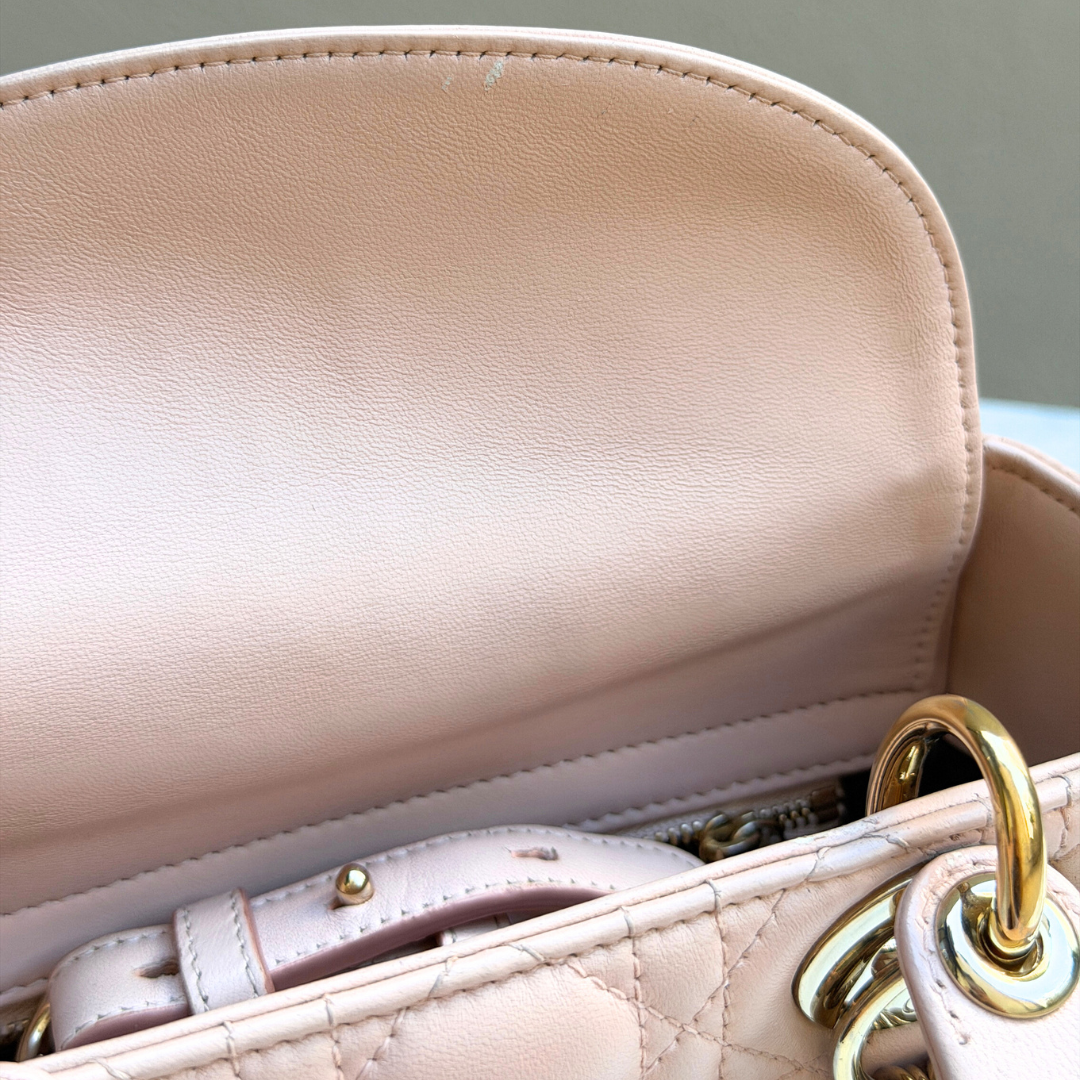 Small Blush Pink My ABCDior Lady Dior Kelly's Authentic Boutique