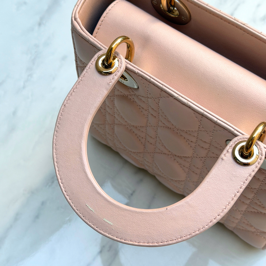 Small Blush Pink My ABCDior Lady Dior Kelly's Authentic Boutique