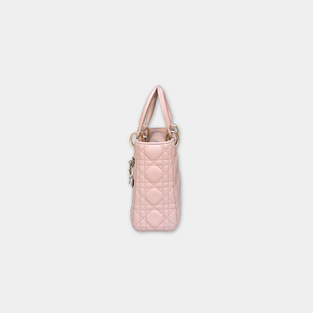 Small Blush Pink My ABCDior Lady Dior Kelly's Authentic Boutique