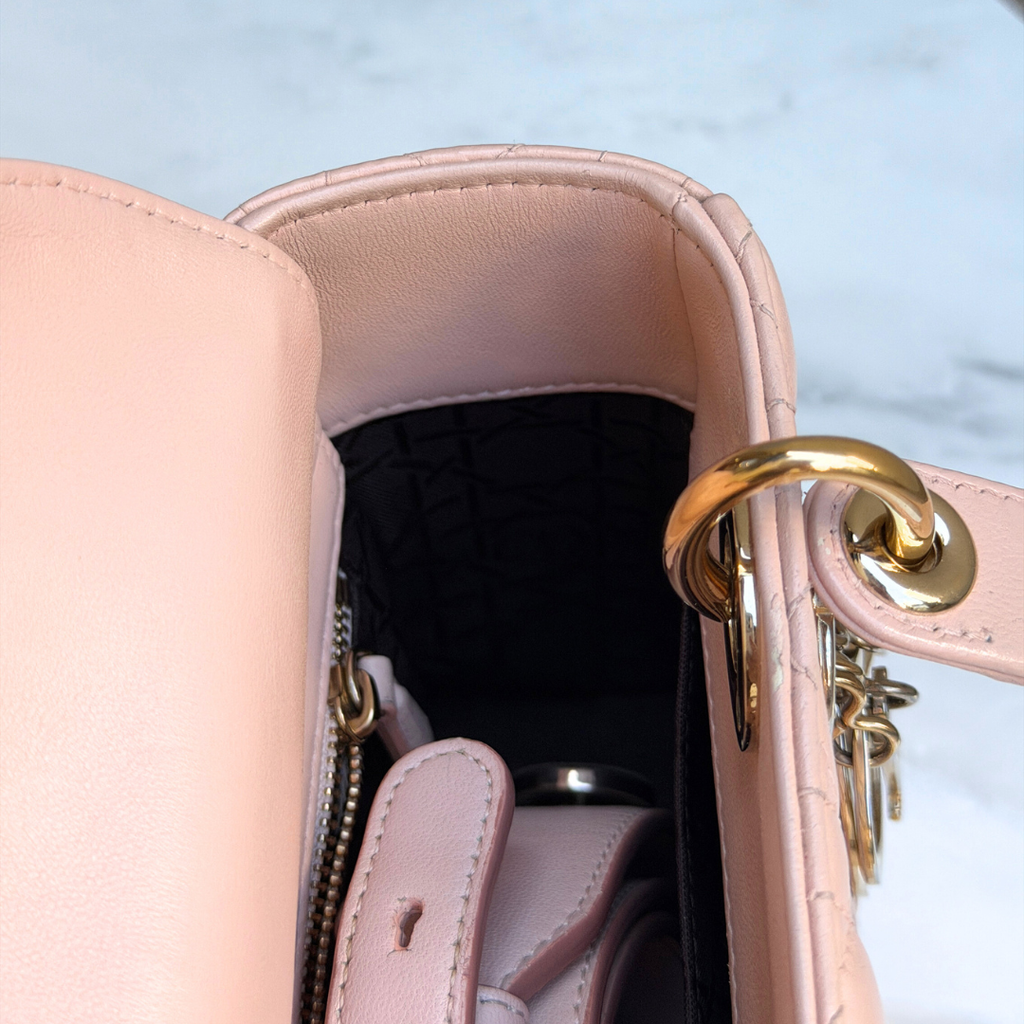 Small Blush Pink My ABCDior Lady Dior Kelly's Authentic Boutique