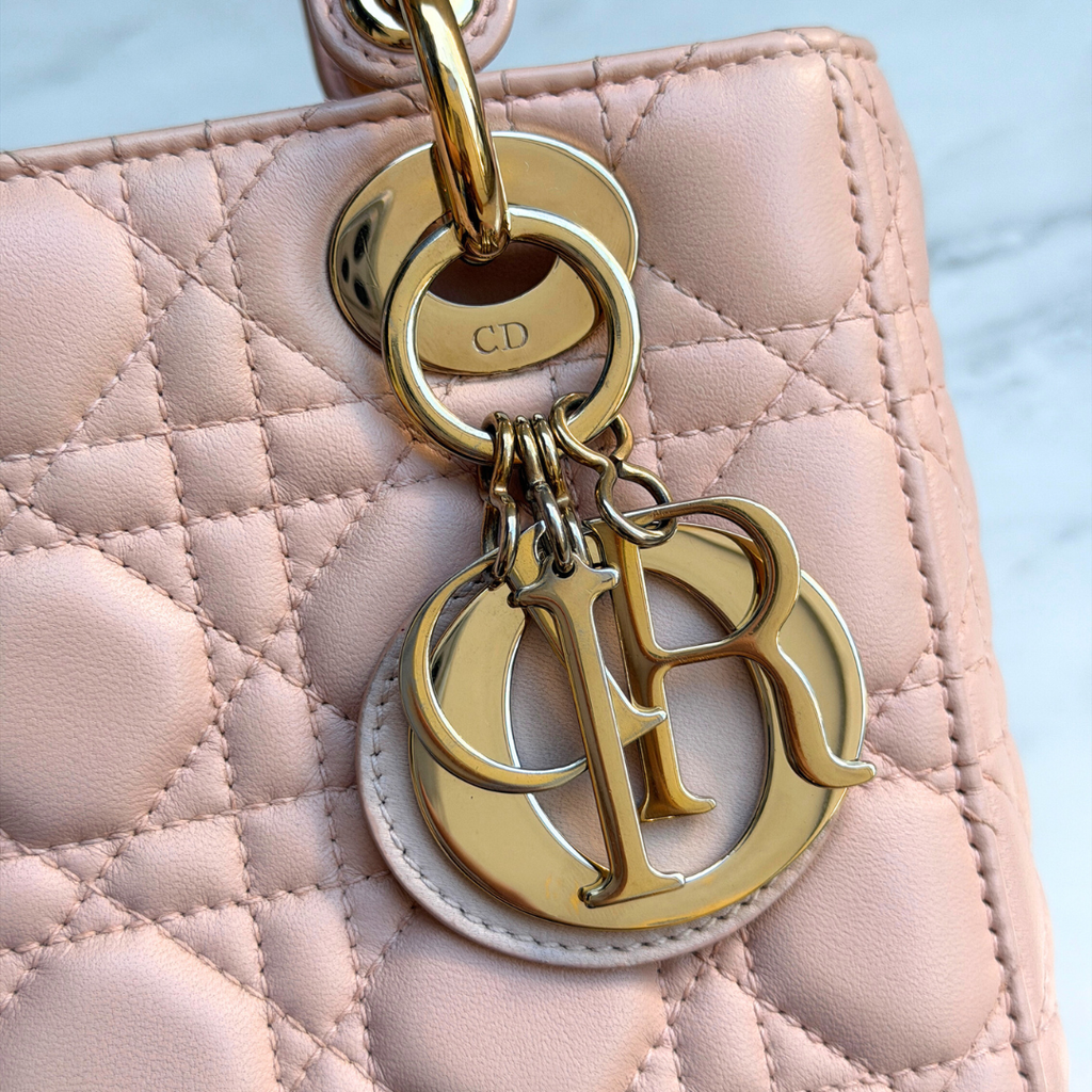 Small Blush Pink My ABCDior Lady Dior Kelly's Authentic Boutique