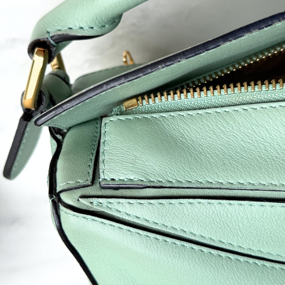 Loewe Small Mint Puzzle Bag Kelly's Authentic Boutique