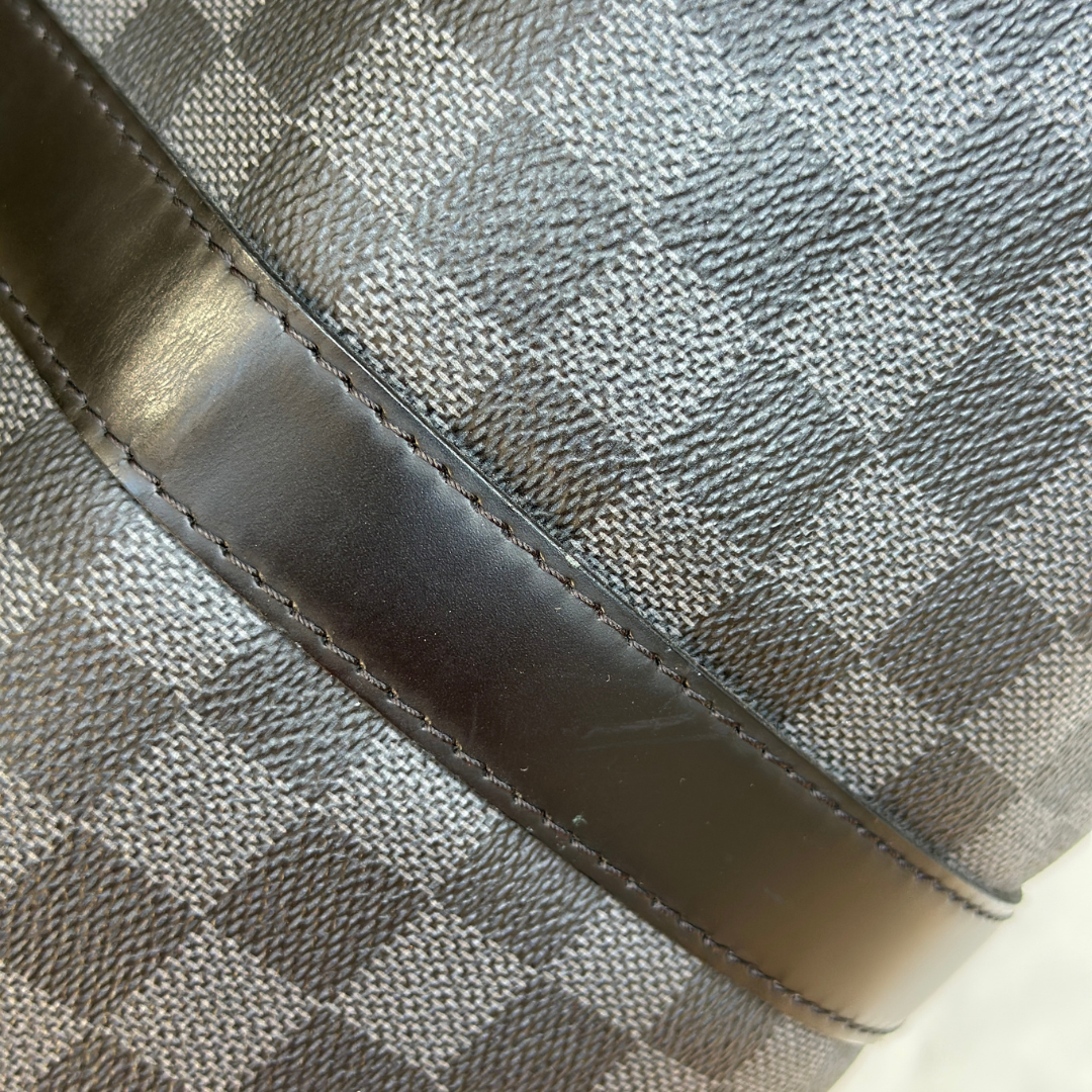 Louis Vuitton Damier Graphite Canvas Keepall Bandouliere 55 with Strap (has initials) Kelly's Authentic Boutique