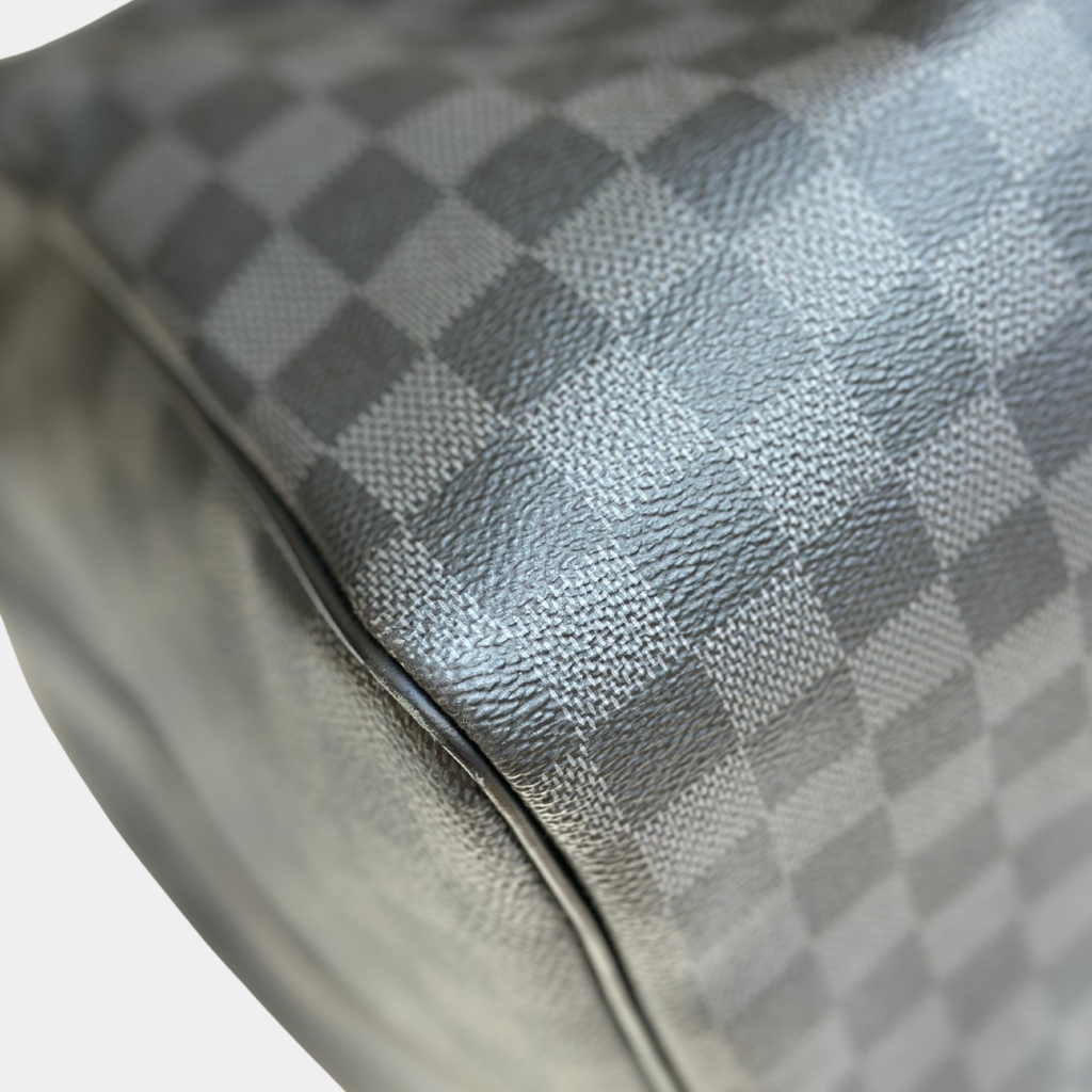 Louis Vuitton Damier Graphite Canvas Keepall Bandouliere 55 with Strap (has initials) Kelly's Authentic Boutique