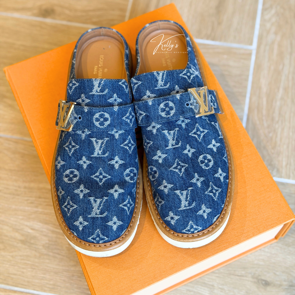 Louis Vuitton Denim Comfort Clog Kelly's Authentic Boutique