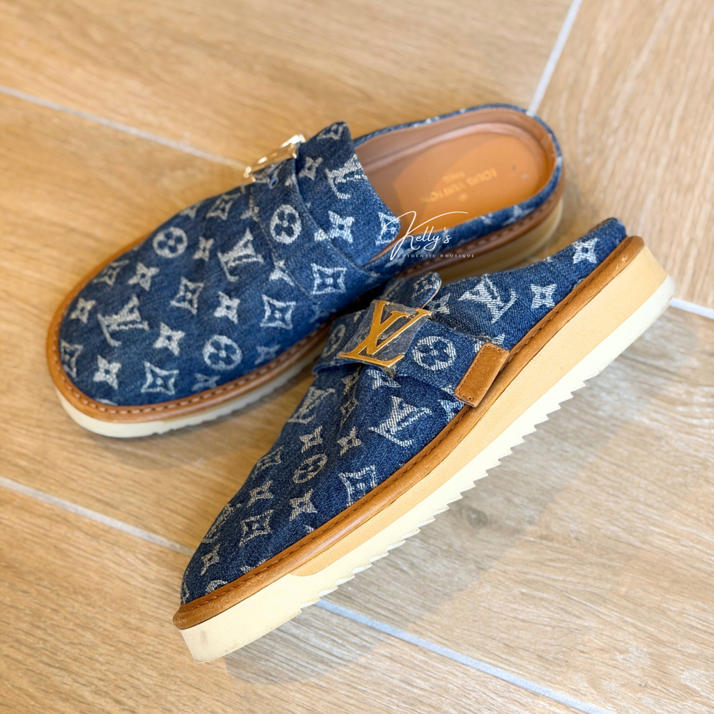 Louis Vuitton Denim Comfort Clog Kelly's Authentic Boutique