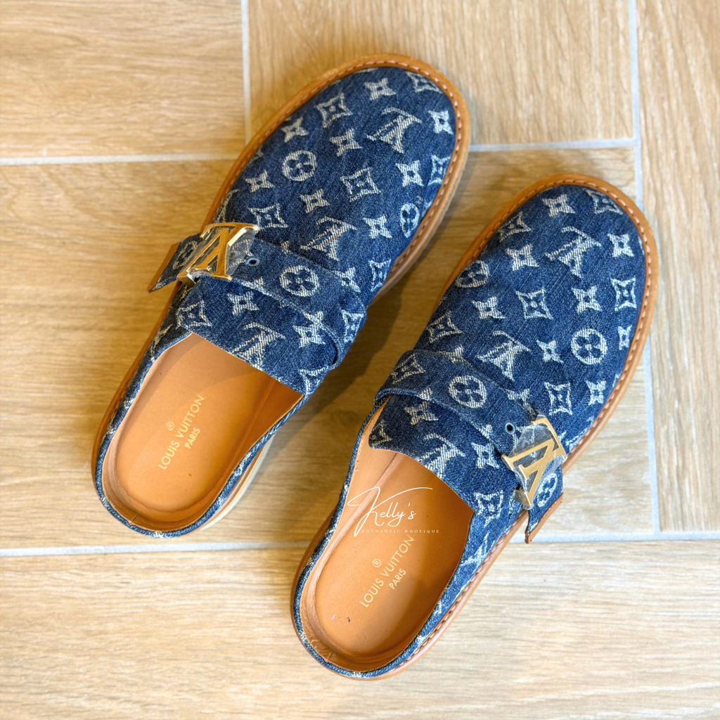 Louis Vuitton Denim Comfort Clog Kelly's Authentic Boutique