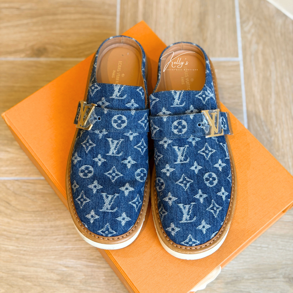 Louis Vuitton Denim Comfort Clog Kelly's Authentic Boutique