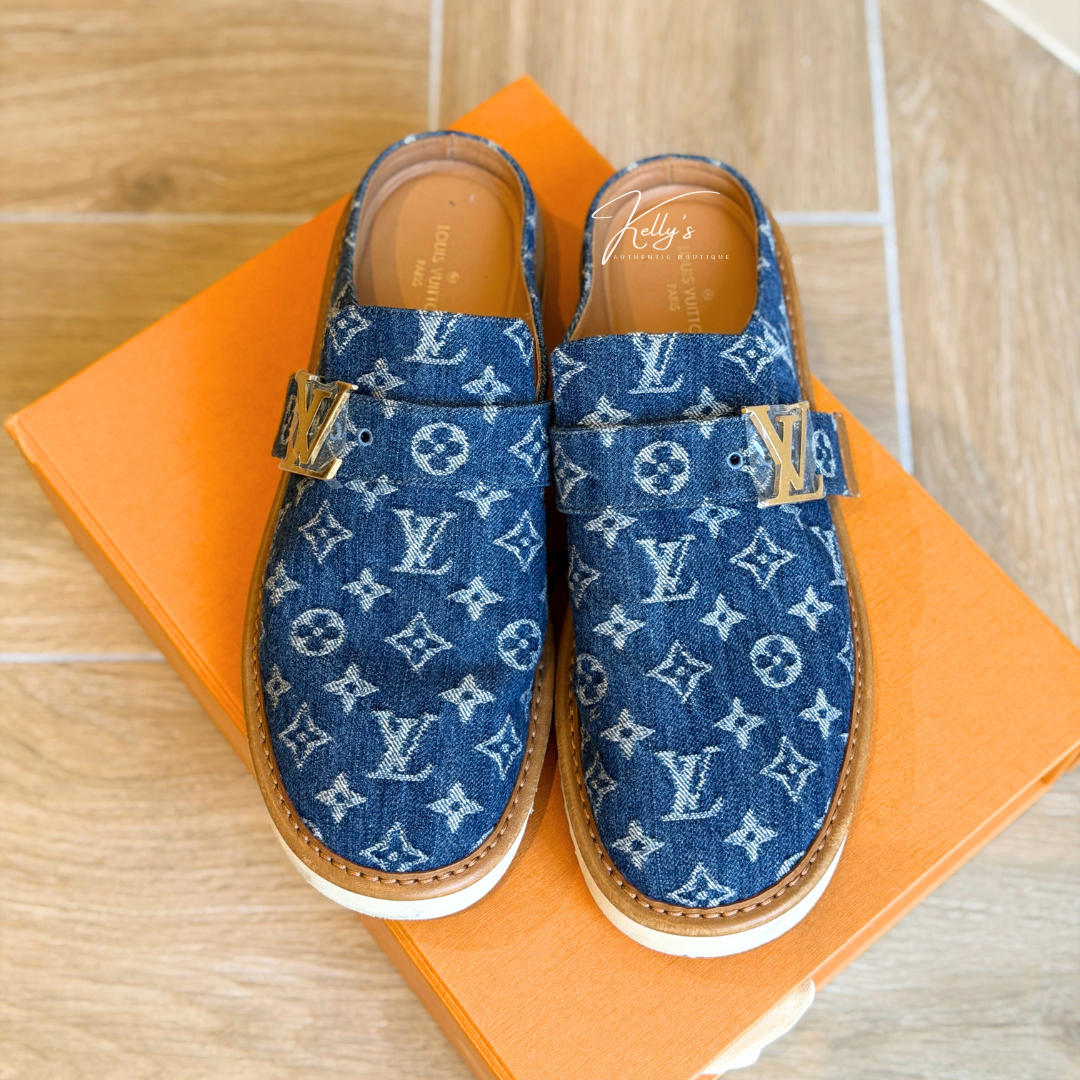 Louis Vuitton Denim Comfort Clog Kelly's Authentic Boutique