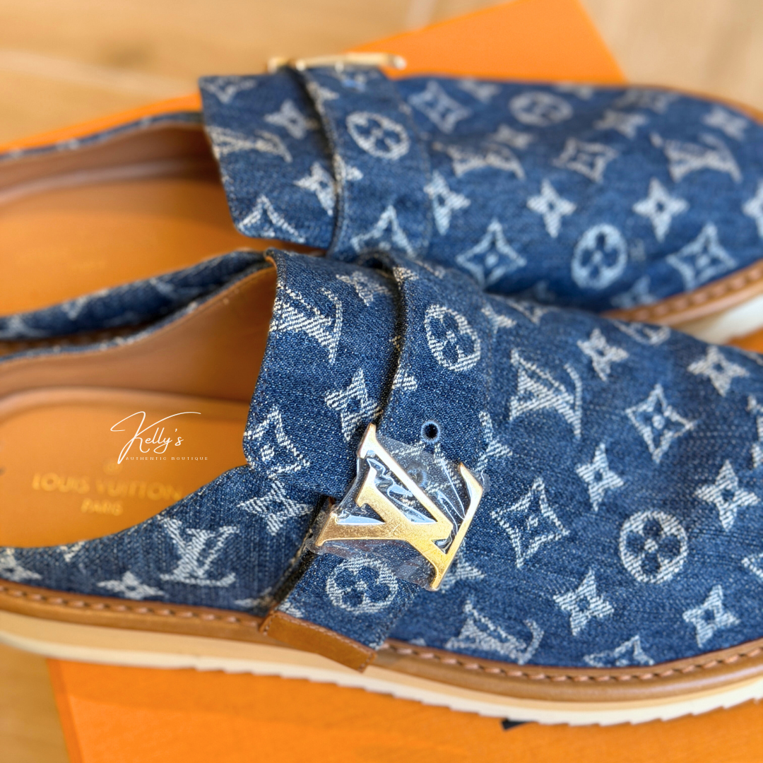Louis Vuitton Denim Comfort Clog Kelly's Authentic Boutique
