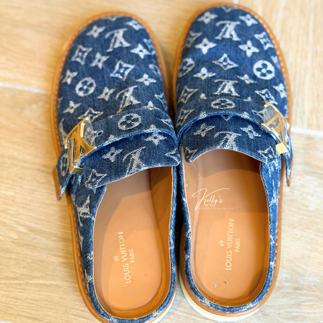 Louis Vuitton Denim Comfort Clog Kelly's Authentic Boutique