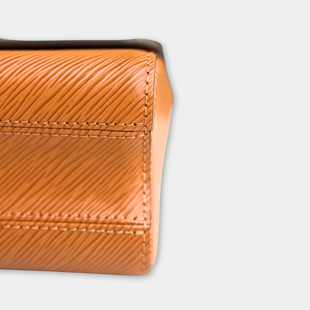 Louis Vuitton Gold Miel Brown Twist MM Bag Kelly's Authentic Boutique